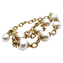 Paspaley 18ct Yellow Gold Pearl Necklace 73.3g