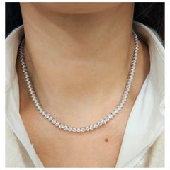 17.75 ct Diamond Tennis Necklace