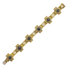 Barry Kieselstein-Cord Green Tourmaline & Diamond Bracelet