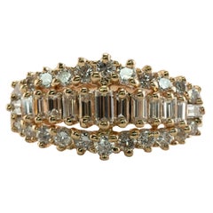 Natürlicher Diamant-Ringband 14k Gold 1,01 TDW Jahrestag-Ehering