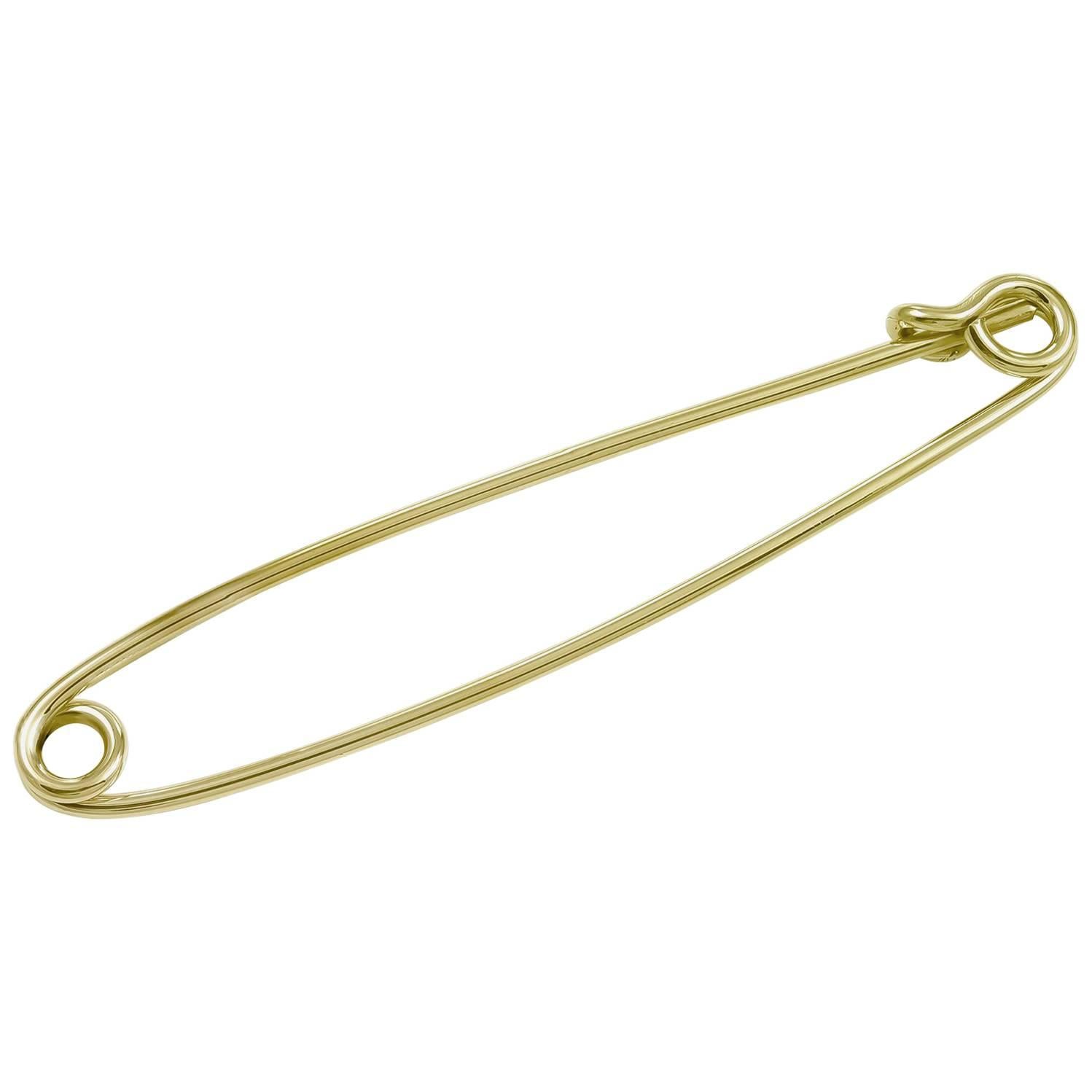 Huge Gold Safety Pin at 1stDibs 18k gold safety pin, 14 karat gold