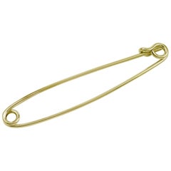 Huge Gold Safety Pin