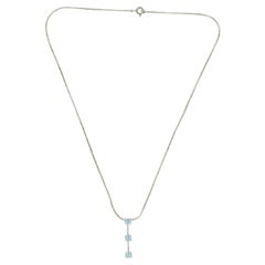 Vintage 18-Carat Necklace Adorned with 0.18-Carat Pavé Diamonds