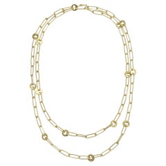 Faye Kim, collana con catena a graffetta in oro 18 carati, 18".