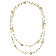 A Kim Do Collier en chaîne à trombones en or 18 carats - 26".