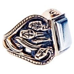 Bague serpent multiple écusson Bronze Silver
