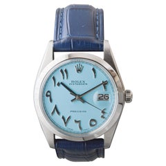 Rolex Steel Oysterdate mit Custom Blue mit persischen Zahlen circa, 1960's