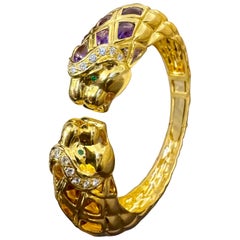 Bracelet manchette en or 18 carats 57 gm par Robert Wander Winc