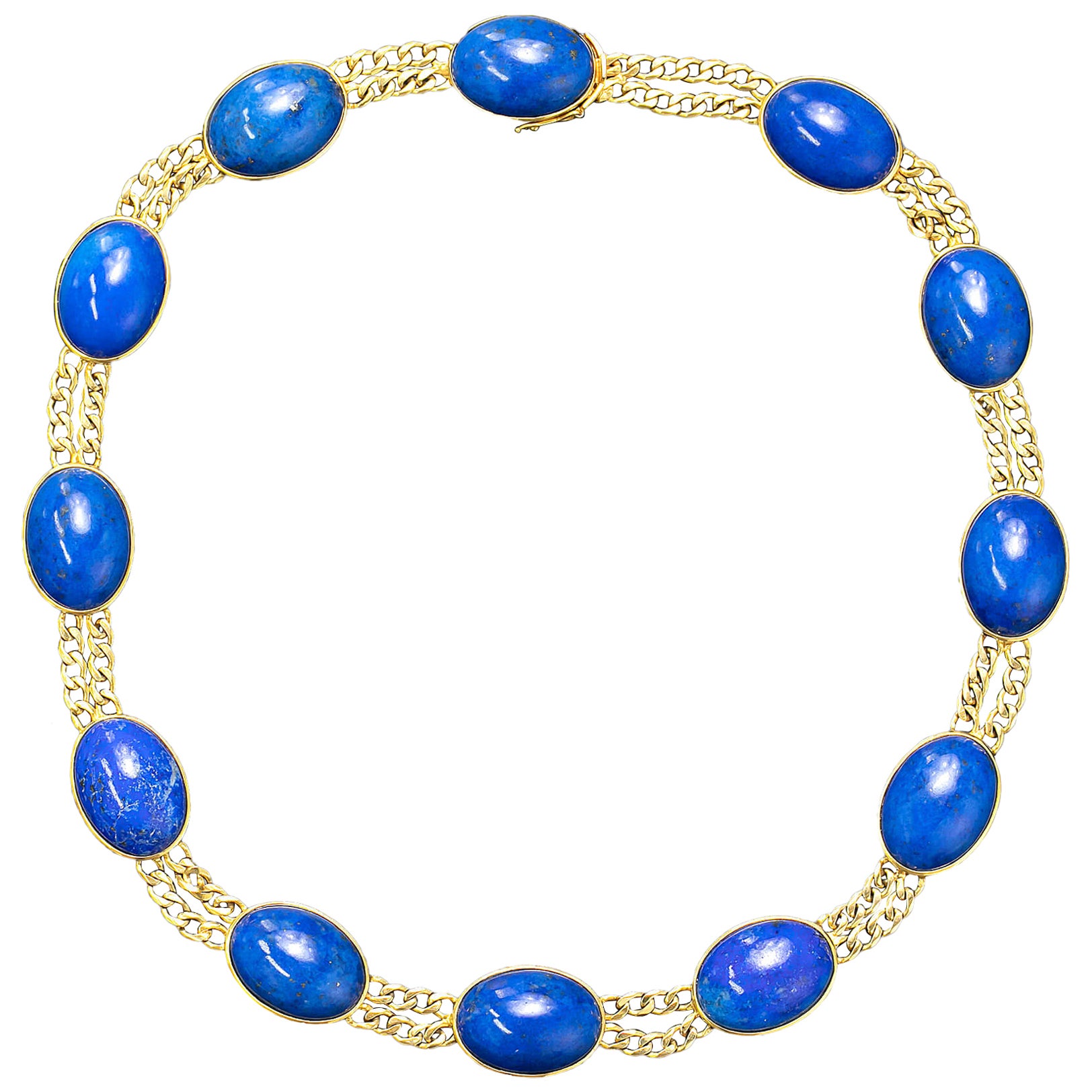 Lapis Lazuli Necklet Circa 1980s