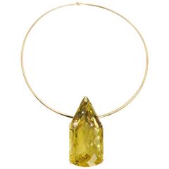 200 Carat Lemon Quartz Pendant 11