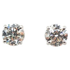 2.03 ct Diamond Stud Earrings