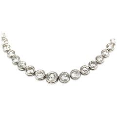 41.00 Carat Old Mine Diamond Necklace 2