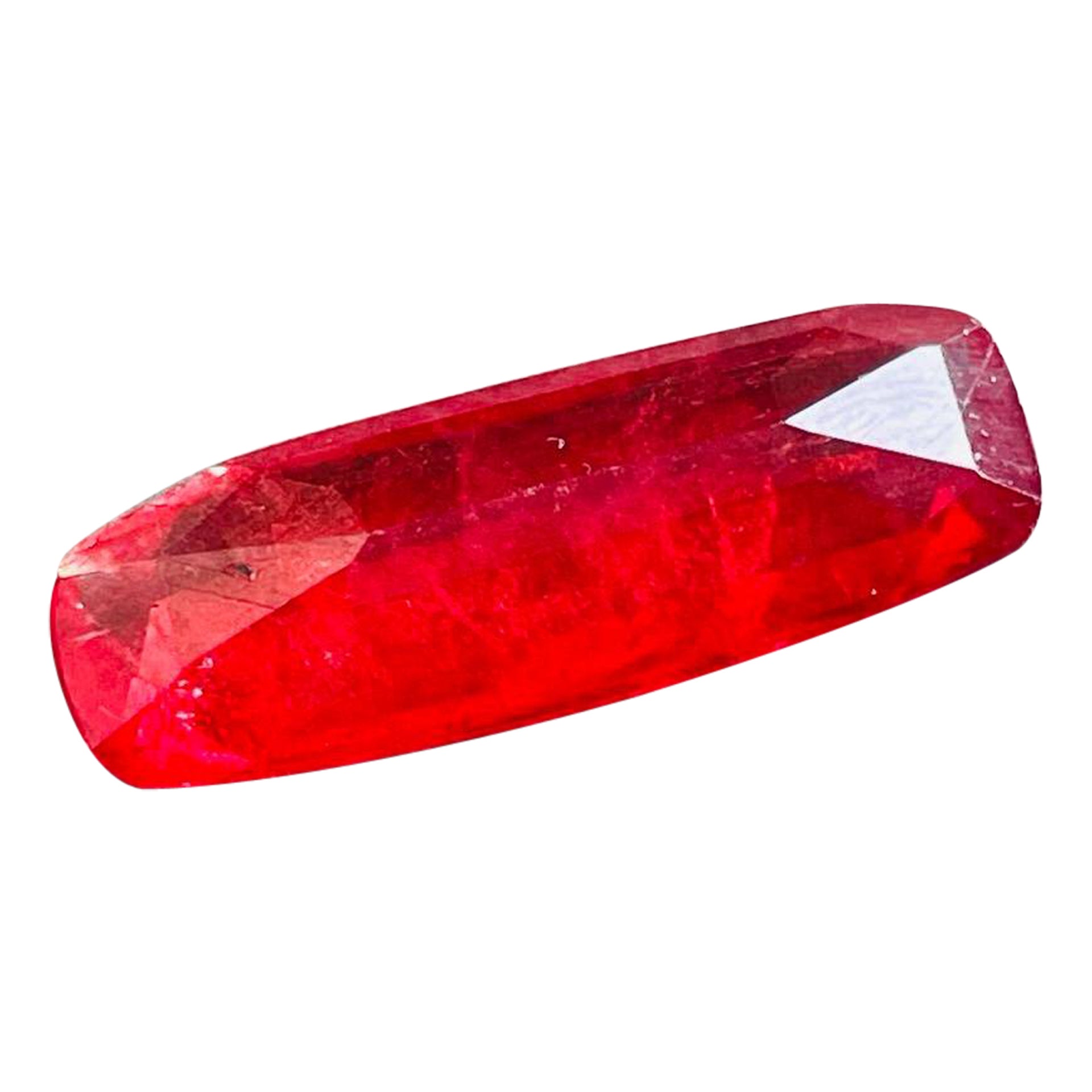 Crisscut 12.06 Carats Natural Brazil Rhodonite Red (Pigeon blood) Color Rare size For Sale