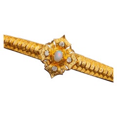 Bracelet victorien du 19ème siècle pour femmes 21 carats lourd