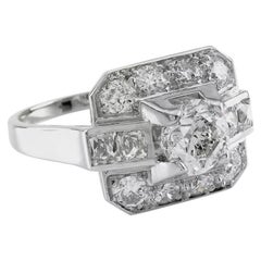 Art Deco Diamond Ring in Gold 9