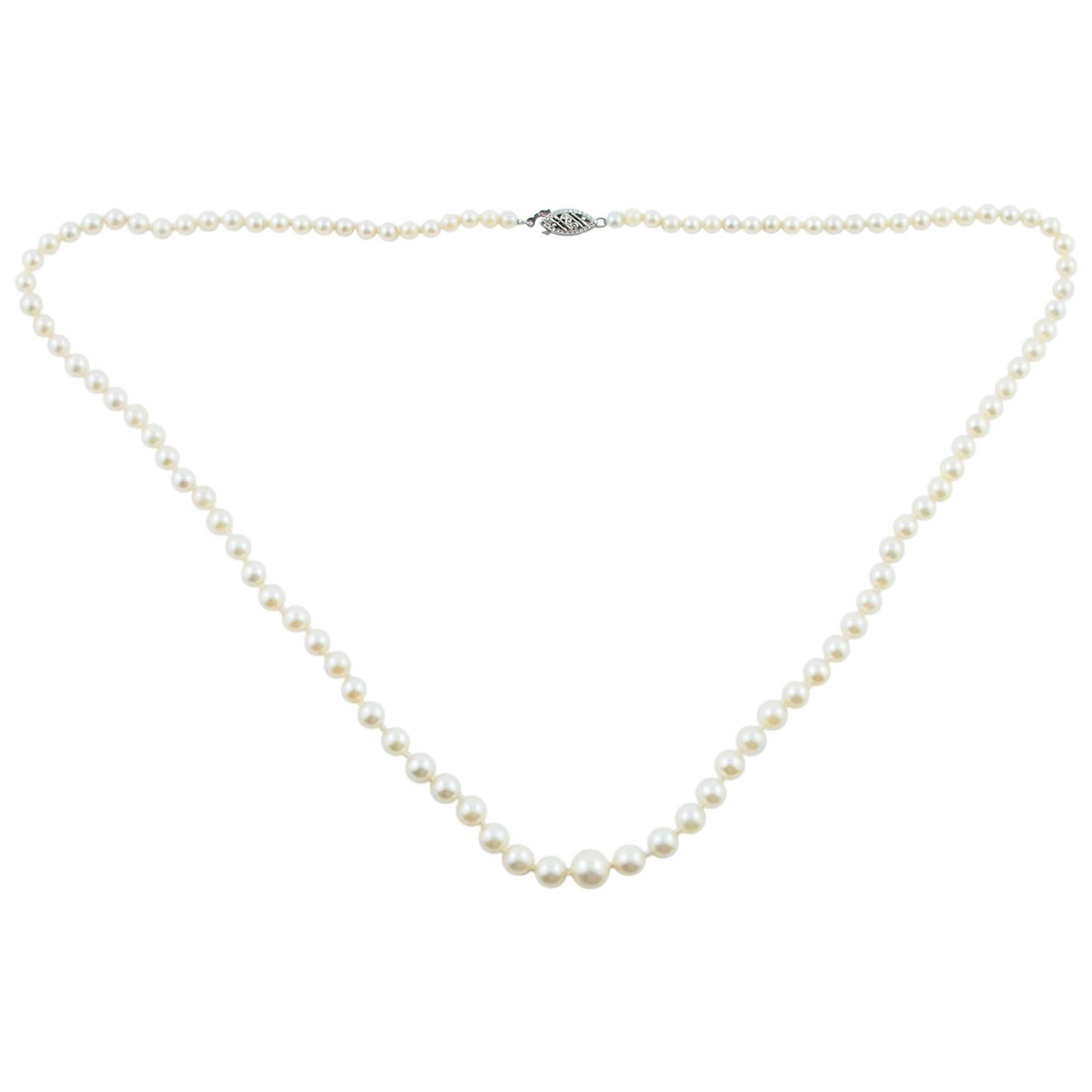 Japanese Akoya Fine Cultured Pearls For Sale at 1stDibs