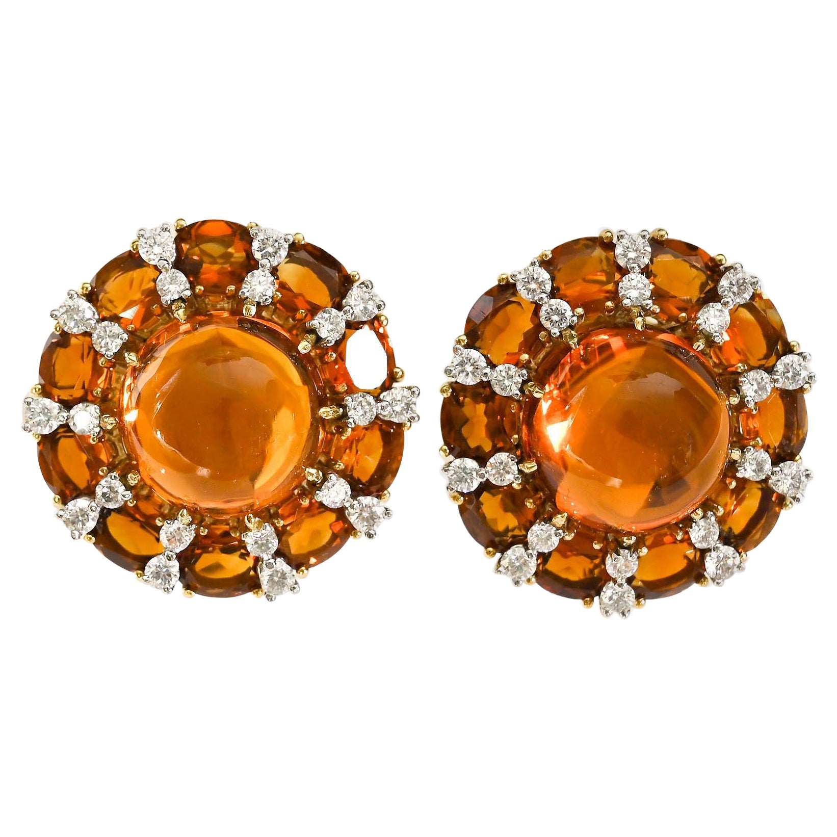 Valentin Magro Citrine and Diamond Earrings