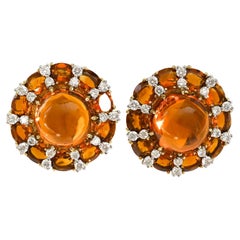 Valentin Magro Citrine and Diamond Earrings
