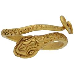 Ancient Egyptian gold snake ring, circa 322-30BC. 11