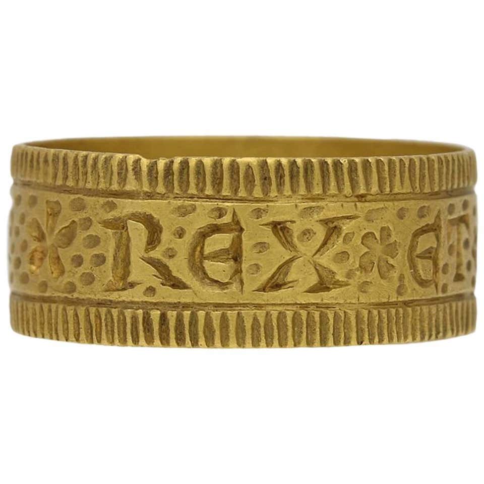 Post Medieval Tudor Diamond Gold Ring at 1stDibs | medieval diamond ...