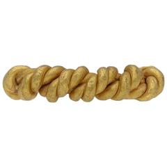 9th-11th century AD Viking twisted half hoop gold ring 10