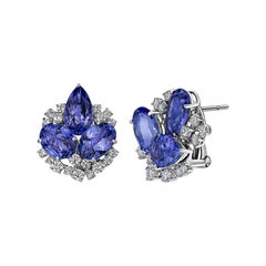 Diamond Tanzanite earring