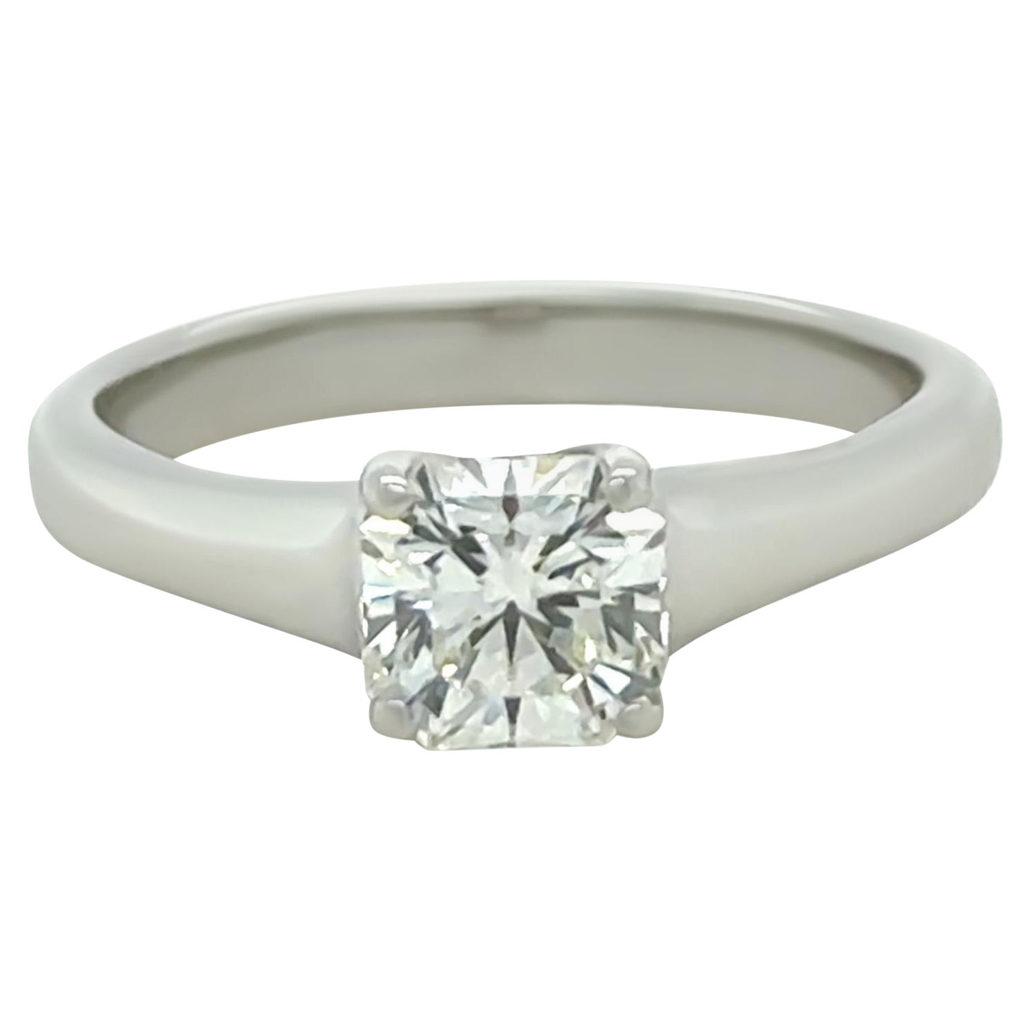 Tiffany & Co Platin-Diamantring mit 0,75 Karat im Lucida-Schliff