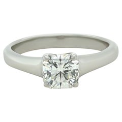 Tiffany & Co Platinum Lucida Cut Diamond Ring 0.75ct