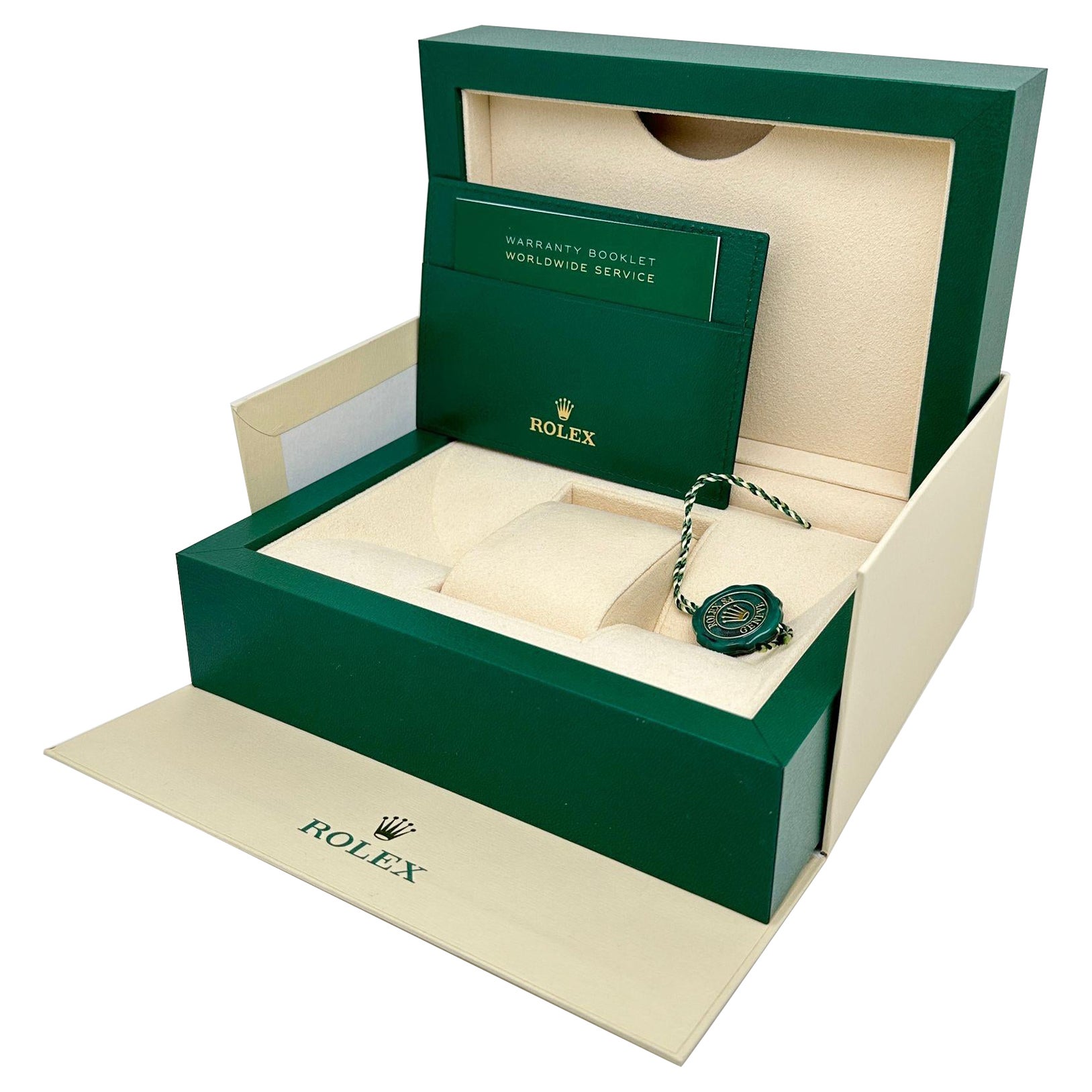 Brand New Authentic Rolex New Style Green Cream Box