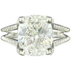 5.01ct Cushion Diamond Ring 10