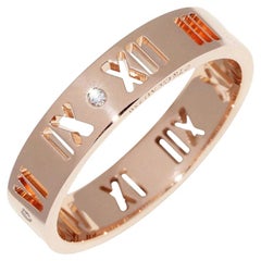 TIFFANY & Co. Anello Atlas con diamante da 5 mm in oro rosa 18 carati 10