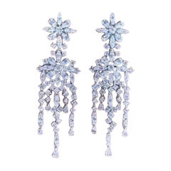 AIG Certified 5.00 Carat Natural Diamonds 18K Gold Earrings