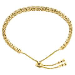 Diamond Yellow Gold Bolo Bracelet