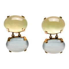 Maz Gold and Fluorite Earrings
