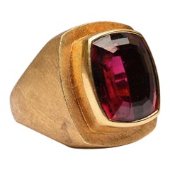Großer Rubelit-Ring von Burle Marx