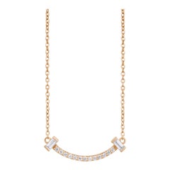 Curved Line Moissanite Necklace 925 Sterling Silver Necklace Unique Gift For Her
