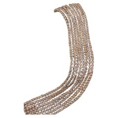 Bracelet en diamants 10 carats à 8 brins