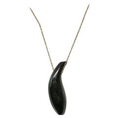 Frank Gehry for Tiffany & Co. Jade Fish Necklace 18 Karat Gold