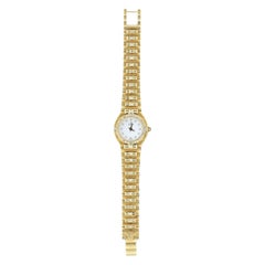 Reloj vintage de señora Corcord de oro amarillo de 18 quilates y engastado con diamantes Circa años 80