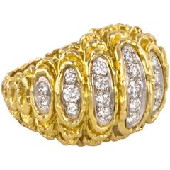 1960s Kutchinsky London Diamond Gold Ring 4