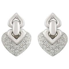 Bulgari Doppio Cuore Diamond Earrings 2.00 Carat