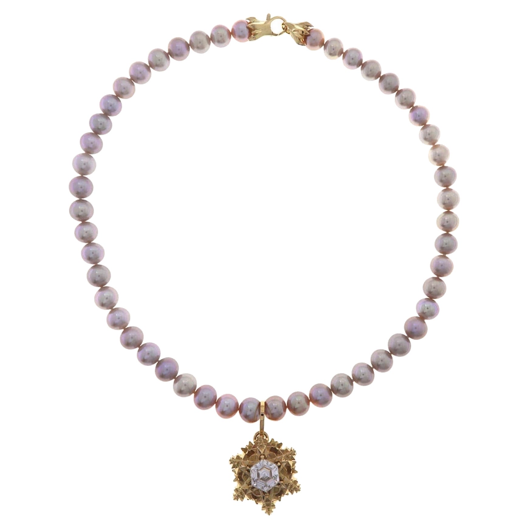 One-of-a-kind Celestial Bloom Pendant Necklace