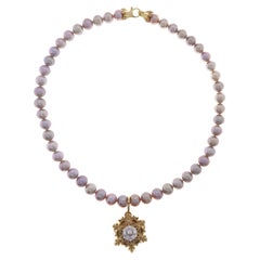 One-of-a-kind Celestial Bloom Pendant Necklace