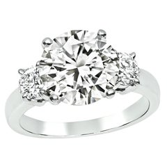 GIA Certified 3.02ct Diamond Engagement Ring