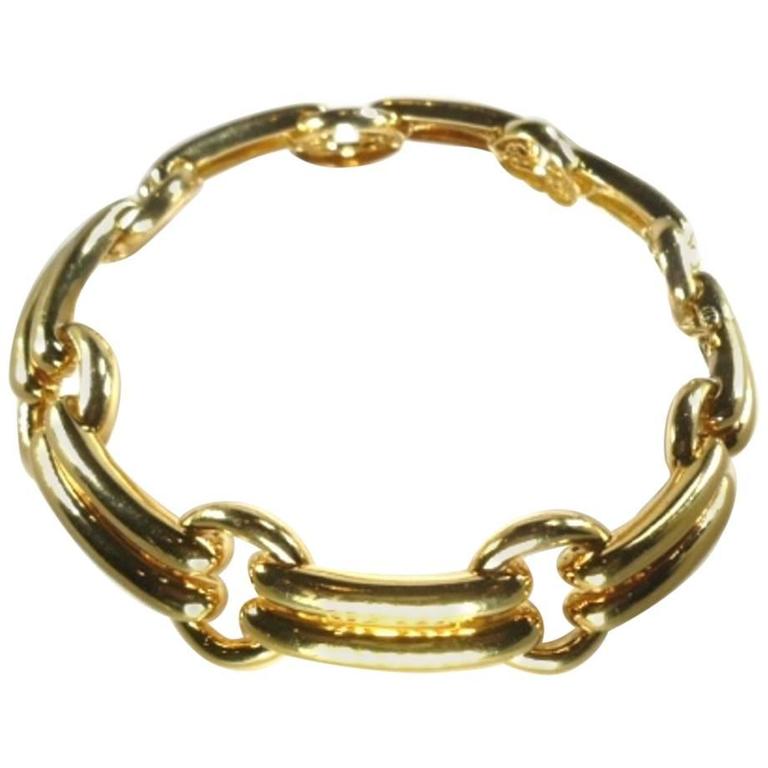 David b Gold Tambourine Necklace 57th Street Collection at 1stdibs