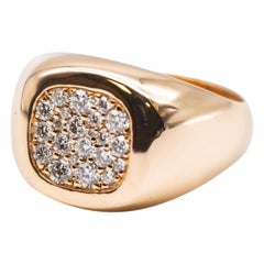 0.51 Carat Pink Gold Diamond Ring