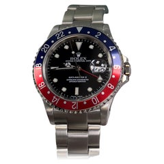 Rolex GMT Master II 16710 Pepsi Red and Blue Bezel Stainless Steel 40mm Box 2002