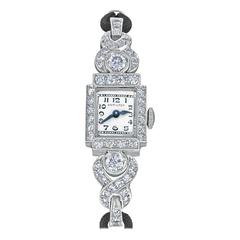 Vintage Hamilton ladies Platinum Diamond automatic Wristwatch