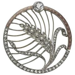 Diamond and Enamel Pendant