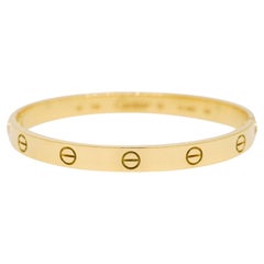 Cartier LOVE 18k Gelbgold Größe 18 Armspange Armband